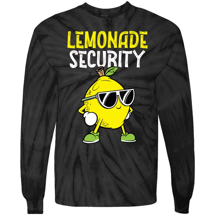 Lemonade Security Funny Lemonade Crew Lemonade Maker Tie-Dye Long Sleeve Shirt