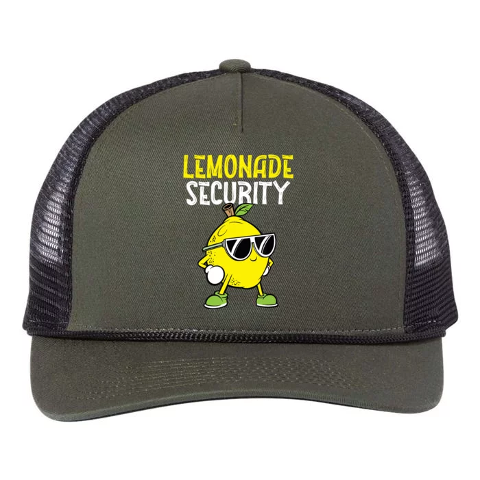 Lemonade Security Funny Lemonade Crew Lemonade Maker Retro Rope Trucker Hat Cap