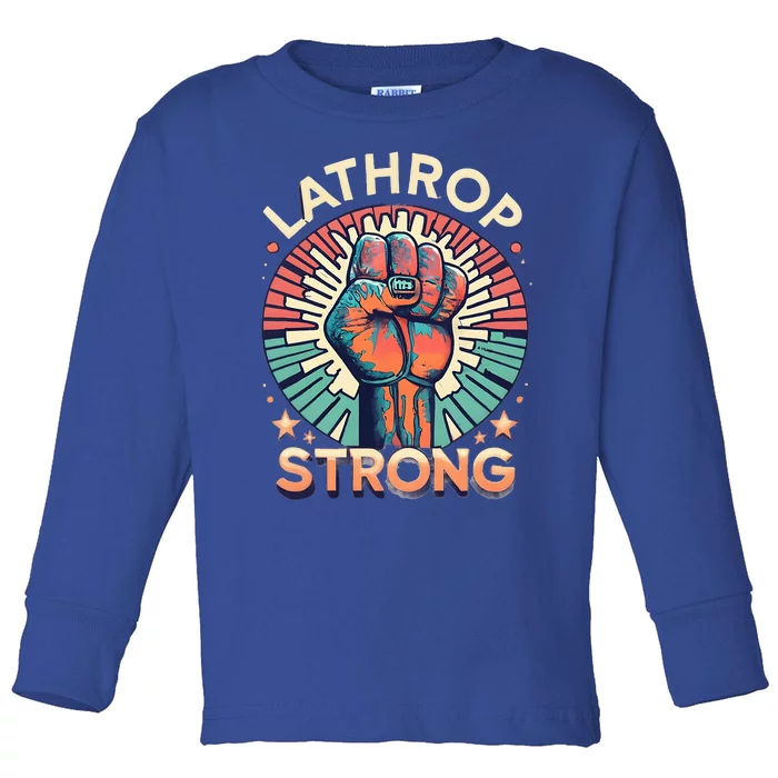 Lathrop Strong Fist Of Power Toddler Long Sleeve Shirt