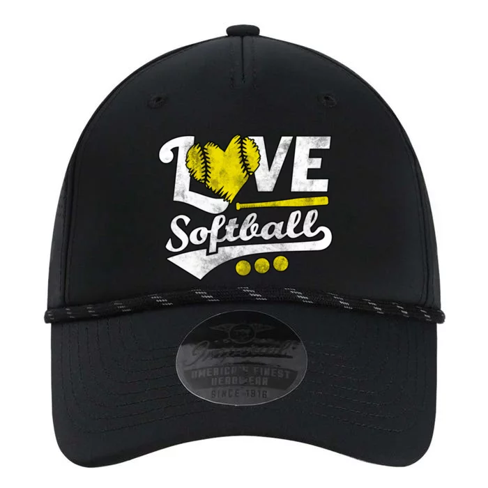 Love Softball For Teen And Cute Softball Lovers Gift Performance The Dyno Cap