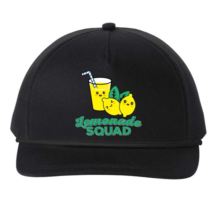 Lemonade Squad For Stand Boss Lemon Lemonade Crew Summer Snapback Five-Panel Rope Hat