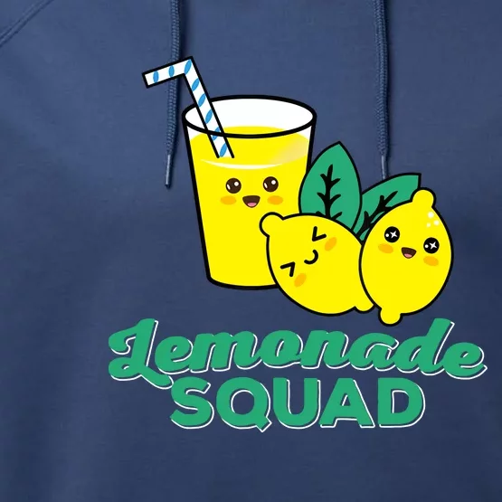 Lemonade Squad For Stand Boss Lemon Lemonade Crew Summer Performance Fleece Hoodie