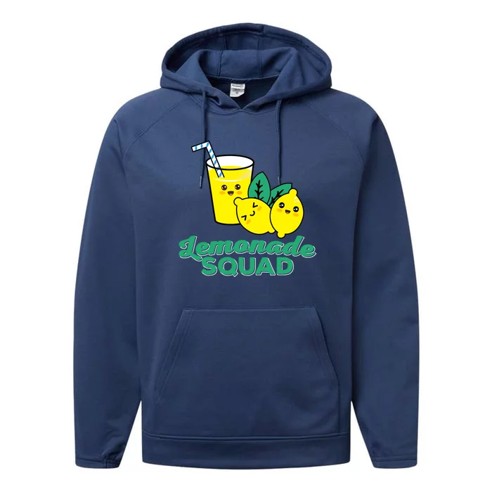 Lemonade Squad For Stand Boss Lemon Lemonade Crew Summer Performance Fleece Hoodie