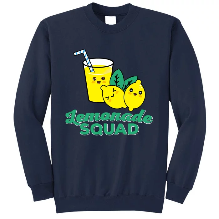 Lemonade Squad For Stand Boss Lemon Lemonade Crew Summer Tall Sweatshirt