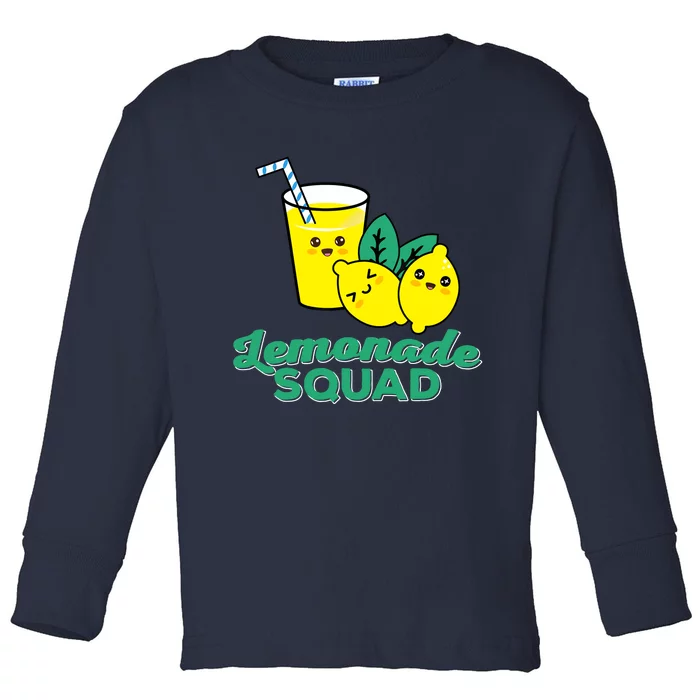 Lemonade Squad For Stand Boss Lemon Lemonade Crew Summer Toddler Long Sleeve Shirt