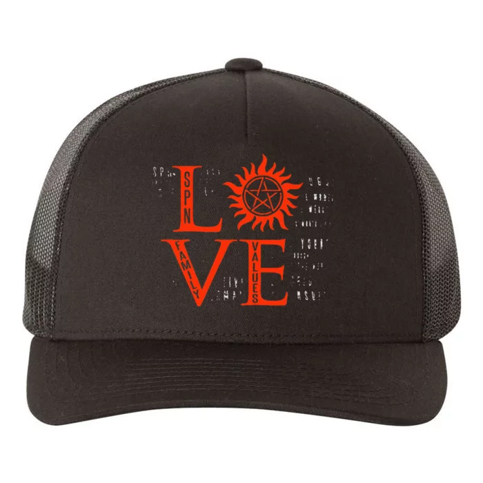 Love Supernatural For Men Women Kids Yupoong Adult 5-Panel Trucker Hat