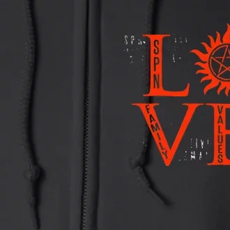 Love Supernatural For Men Women Kids Full Zip Hoodie