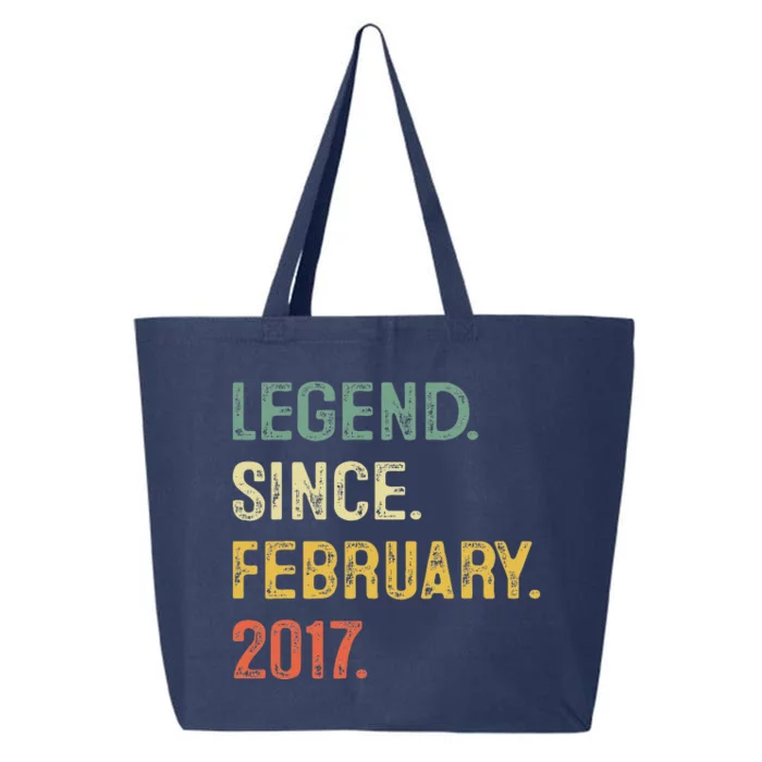 Legend Since February 2017 6th Birthday Gift 6 Years Old 25L Jumbo Tote