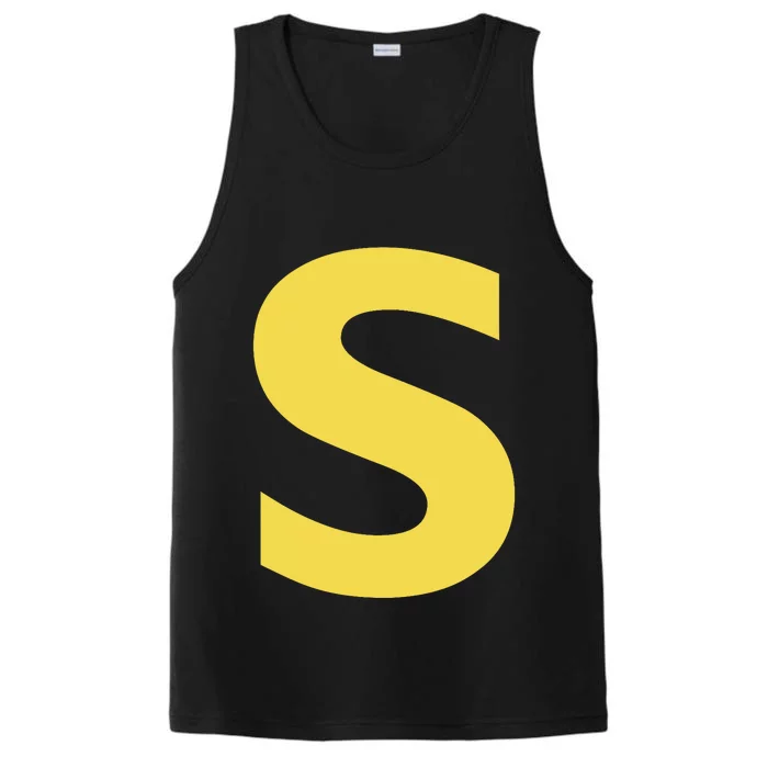 Letter S Funny Chipmunk Group Matching Halloween Costume Performance Tank