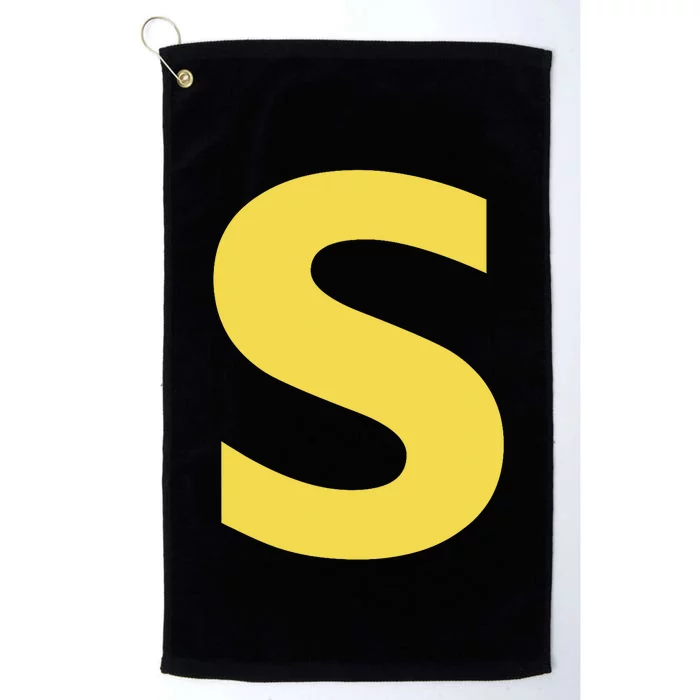 Letter S Funny Chipmunk Group Matching Halloween Costume Platinum Collection Golf Towel