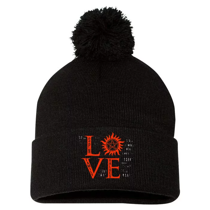 Love Supernatural For Men Women Kids Pom Pom 12in Knit Beanie