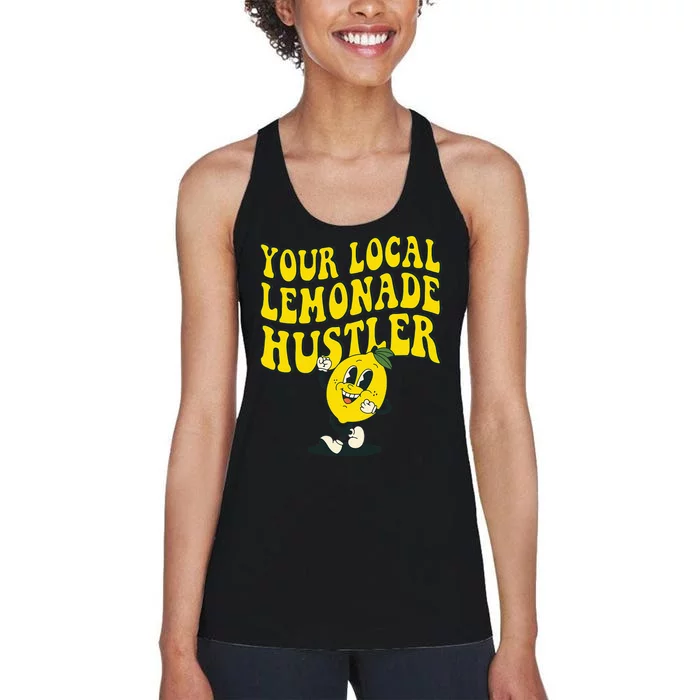 Lemon Stand Funny Lemonade Entrepreneur Women's Racerback Tank