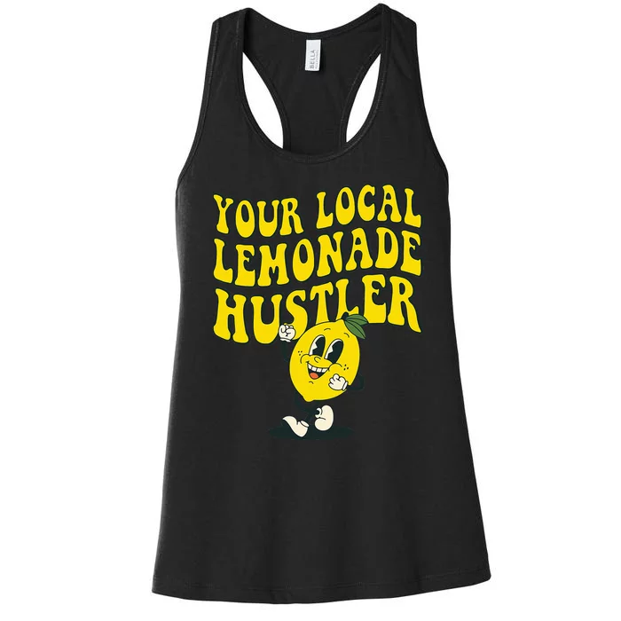 Lemon Stand Funny Lemonade Entrepreneur Women's Racerback Tank