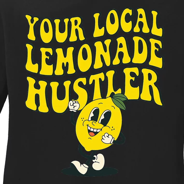 Lemon Stand Funny Lemonade Entrepreneur Ladies Long Sleeve Shirt