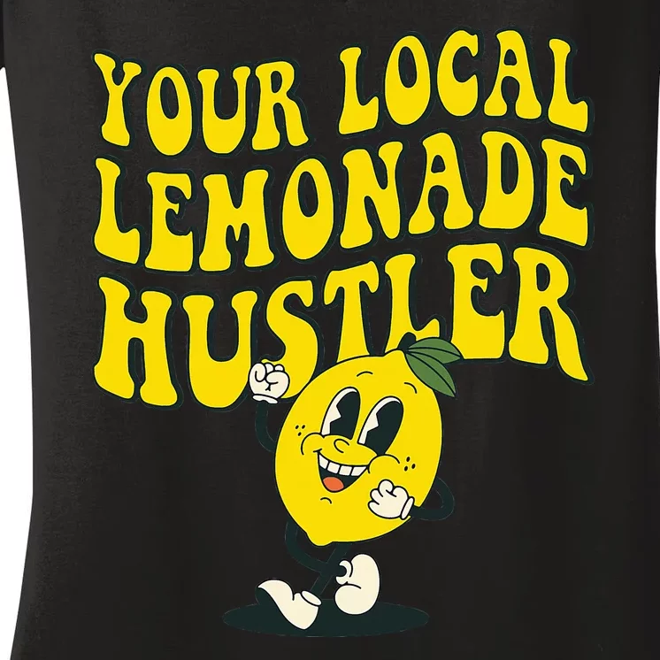 Lemon Stand Funny Lemonade Entrepreneur Women's V-Neck T-Shirt