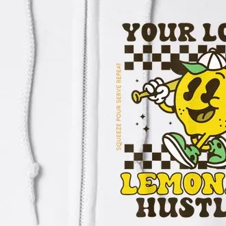 Lemon Stand Funny Lemonade Entrepreneur For Boy Girl Crew Full Zip Hoodie