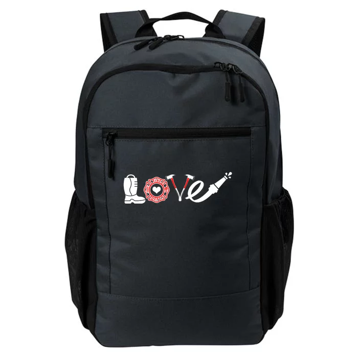 Love Support Firefighters Logo Daily Commute Backpack