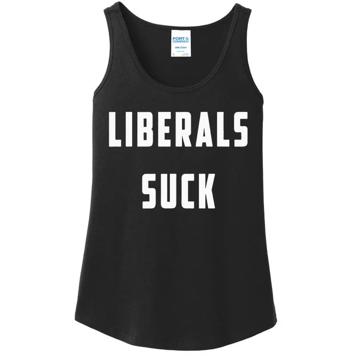 Liberals Suck Funny Liberal Ladies Essential Tank