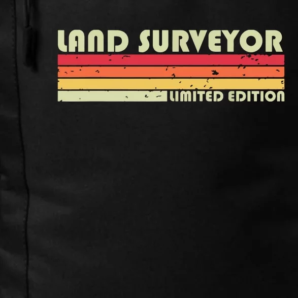 LAND SURVEYOR Funny Job Title Profession Birthday Worker Daily Commute Backpack