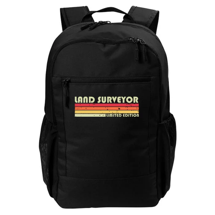 LAND SURVEYOR Funny Job Title Profession Birthday Worker Daily Commute Backpack