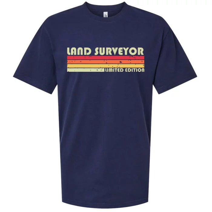 LAND SURVEYOR Funny Job Title Profession Birthday Worker Sueded Cloud Jersey T-Shirt