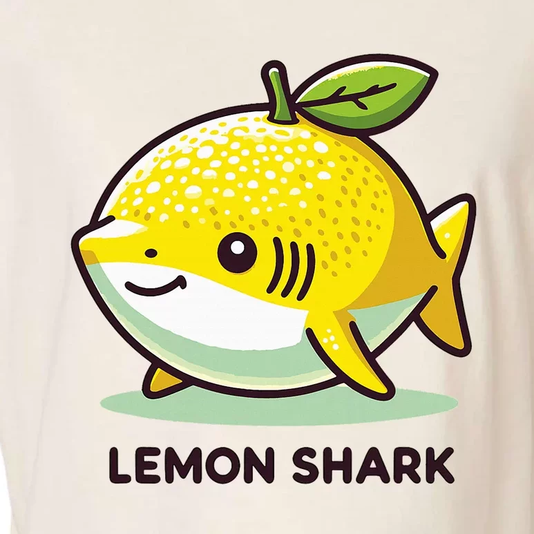 Lemon Shark Funny Animal Made Of Fruit Garment-Dyed Women's Muscle Tee