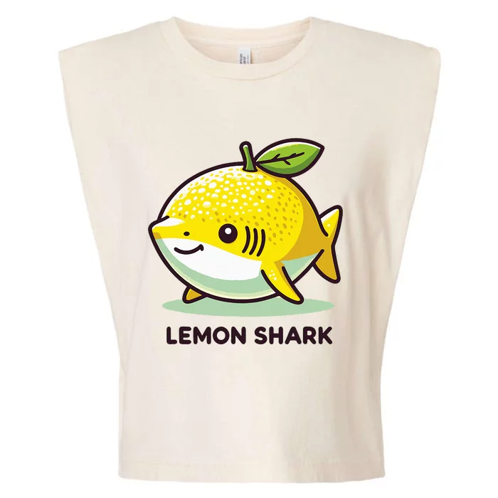 Lemon Shark Funny Animal Made Of Fruit Garment-Dyed Women's Muscle Tee