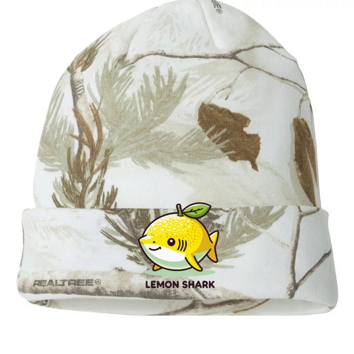 Lemon Shark Funny Animal Made Of Fruit Kati - 12in Camo Beanie