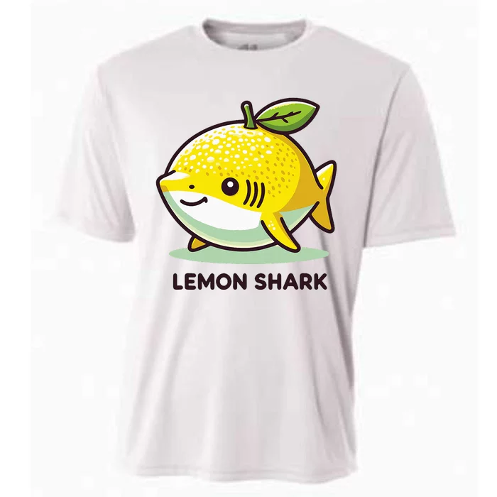 Lemon Shark Funny Animal Made Of Fruit Cooling Performance Crew T-Shirt