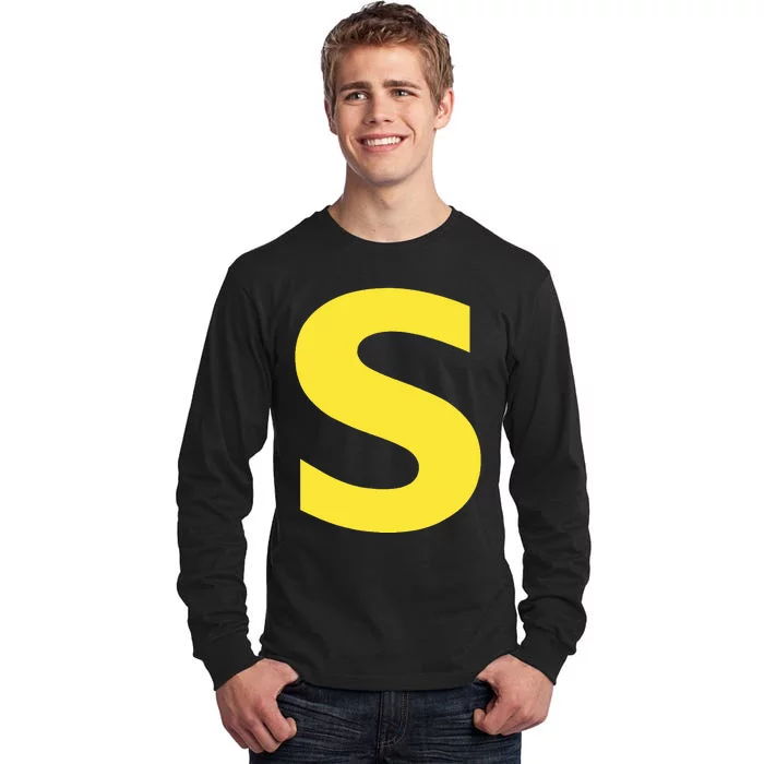 Letter S Funny Chipmunk Group Matching Halloween Tall Long Sleeve T-Shirt