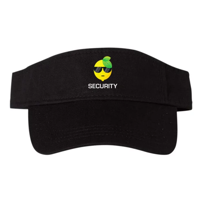 Lemonade Security Funny Lemonade Lemon Stand Crew Valucap Bio-Washed Visor