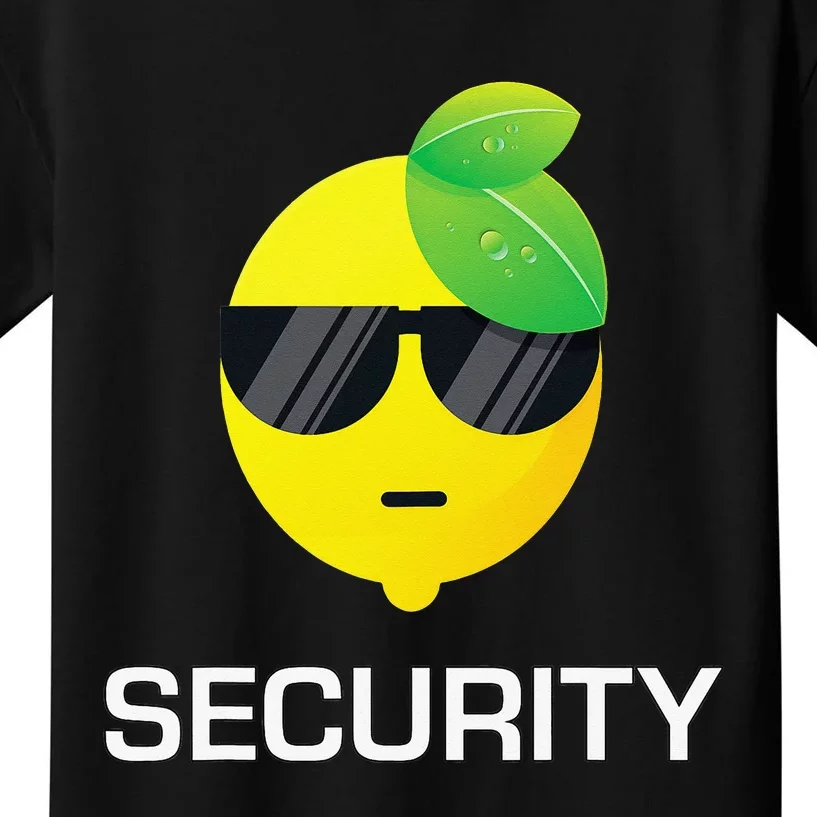 Lemonade Security Funny Lemonade Lemon Stand Crew Kids T-Shirt