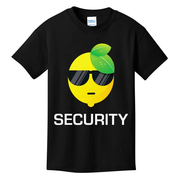 Lemonade Security Funny Lemonade Lemon Stand Crew Kids T-Shirt