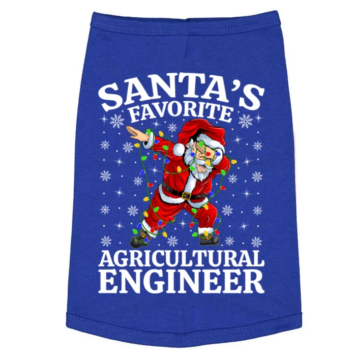 Lighting SantaS Favorites Agricultural Engineer Christmas Gift Doggie Tank