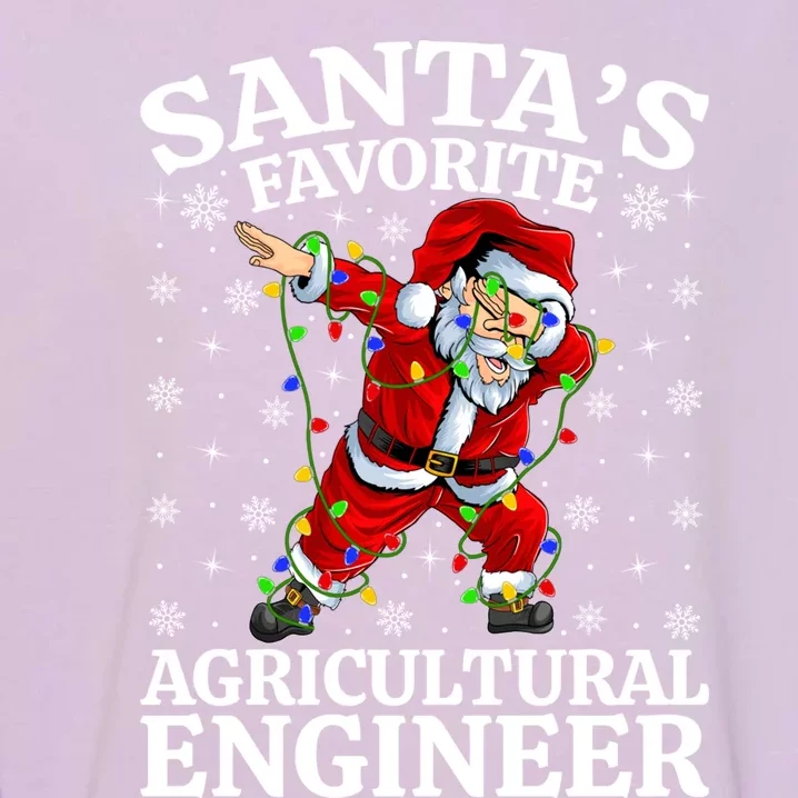 Lighting SantaS Favorites Agricultural Engineer Christmas Gift Garment-Dyed Sweatshirt