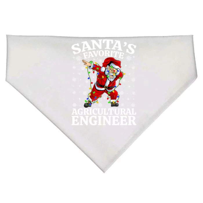 Lighting SantaS Favorites Agricultural Engineer Christmas Gift USA-Made Doggie Bandana