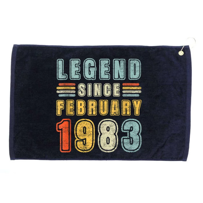 Legend Since February 1983 40 Year Old Vintage 40th Birthday Grommeted Golf Towel