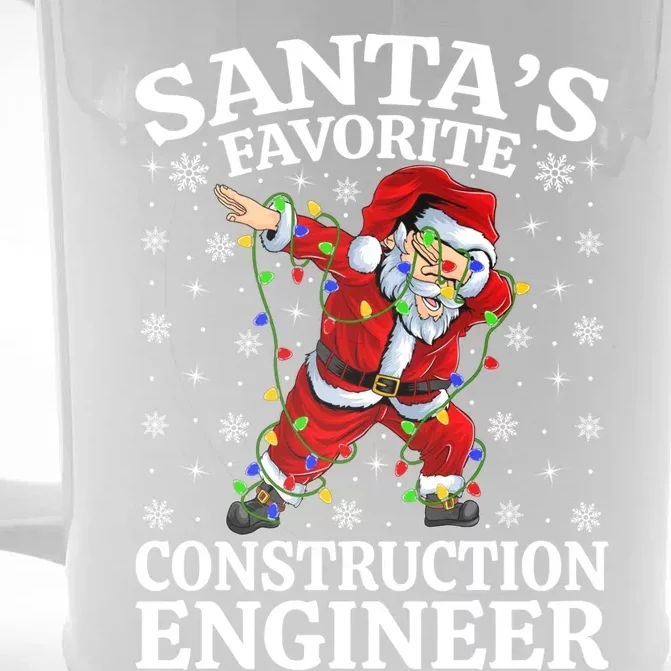 Lighting SantaS Favorites Construction Engineer Christmas Gift Front & Back Beer Stein