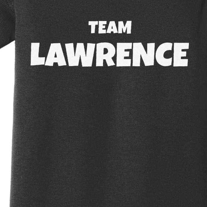 Lawrence Surname Family Birthday Baby Bodysuit