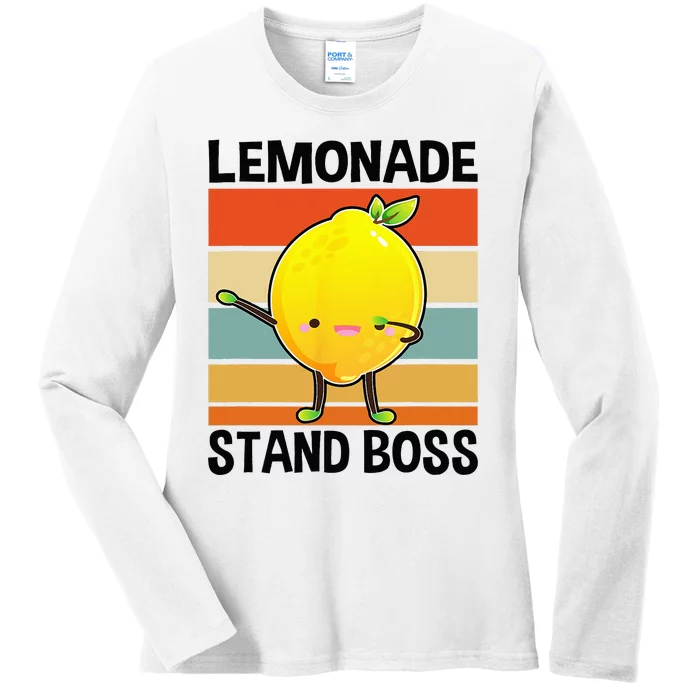 Lemonade Squad For Stand Boss Lemon Juice Summer Ladies Long Sleeve Shirt