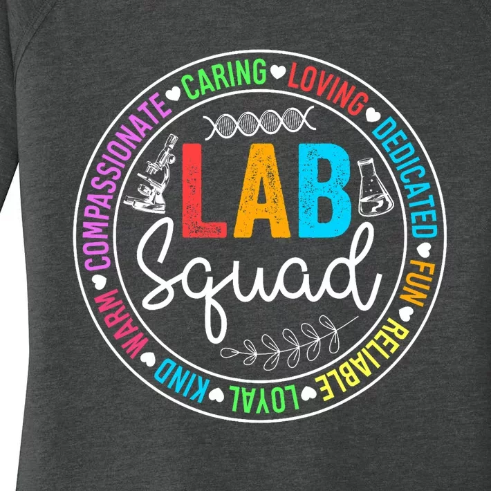 Lab Squad Funny Lab Week 2024 Medical Laboratory Technician Women's Perfect Tri Tunic Long Sleeve Shirt