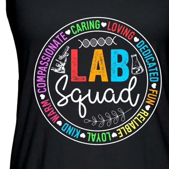 Lab Squad Funny Lab Week 2024 Medical Laboratory Technician Ladies Essential Flowy Tank