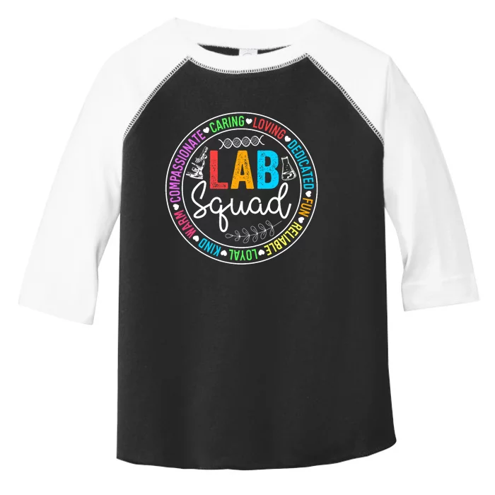 Lab Squad Funny Lab Week 2024 Medical Laboratory Technician Toddler Fine Jersey T-Shirt