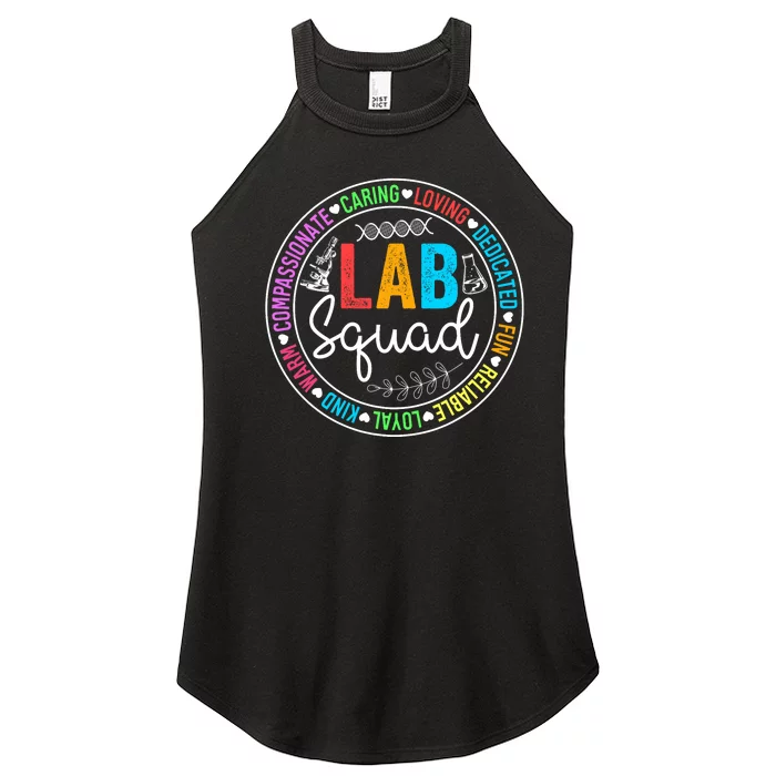 Lab Squad Funny Lab Week 2024 Medical Laboratory Technician Women’s Perfect Tri Rocker Tank