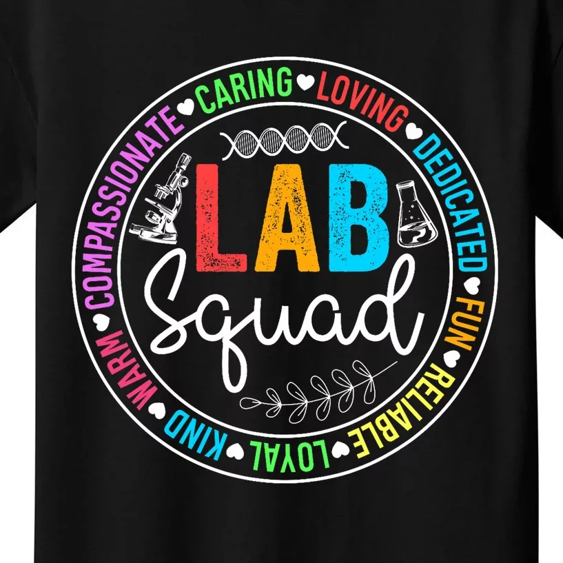 Lab Squad Funny Lab Week 2024 Medical Laboratory Technician Kids T-Shirt