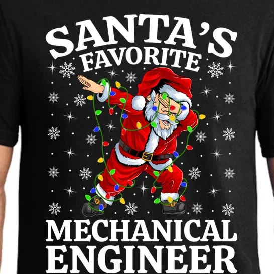 Lighting SantaS Favorites Mechanical Engineer Christmas Funny Gift Pajama Set