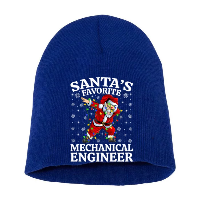 Lighting SantaS Favorites Mechanical Engineer Christmas Funny Gift Short Acrylic Beanie