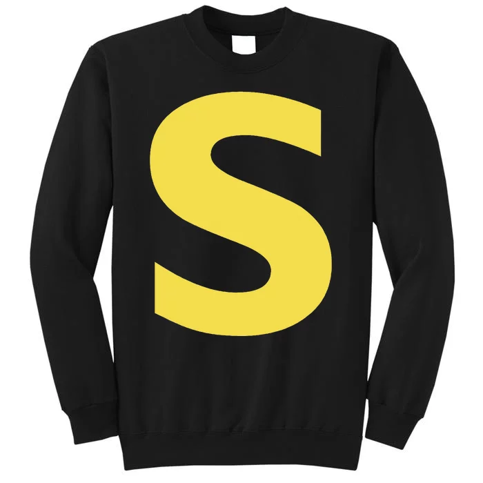 Letter S Funny Chipmunk Group Matching Halloween Costume Tall Sweatshirt