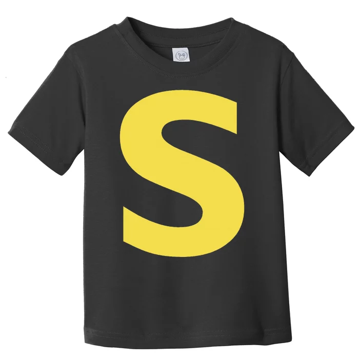 Letter S Funny Chipmunk Group Matching Halloween Costume Toddler T-Shirt