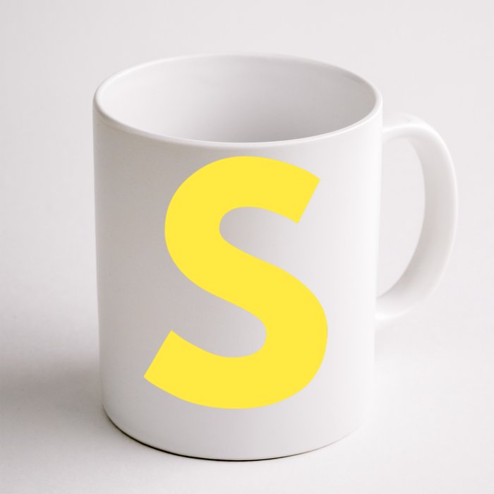 Letter S Funny Matching Halloween Costume Front & Back Coffee Mug